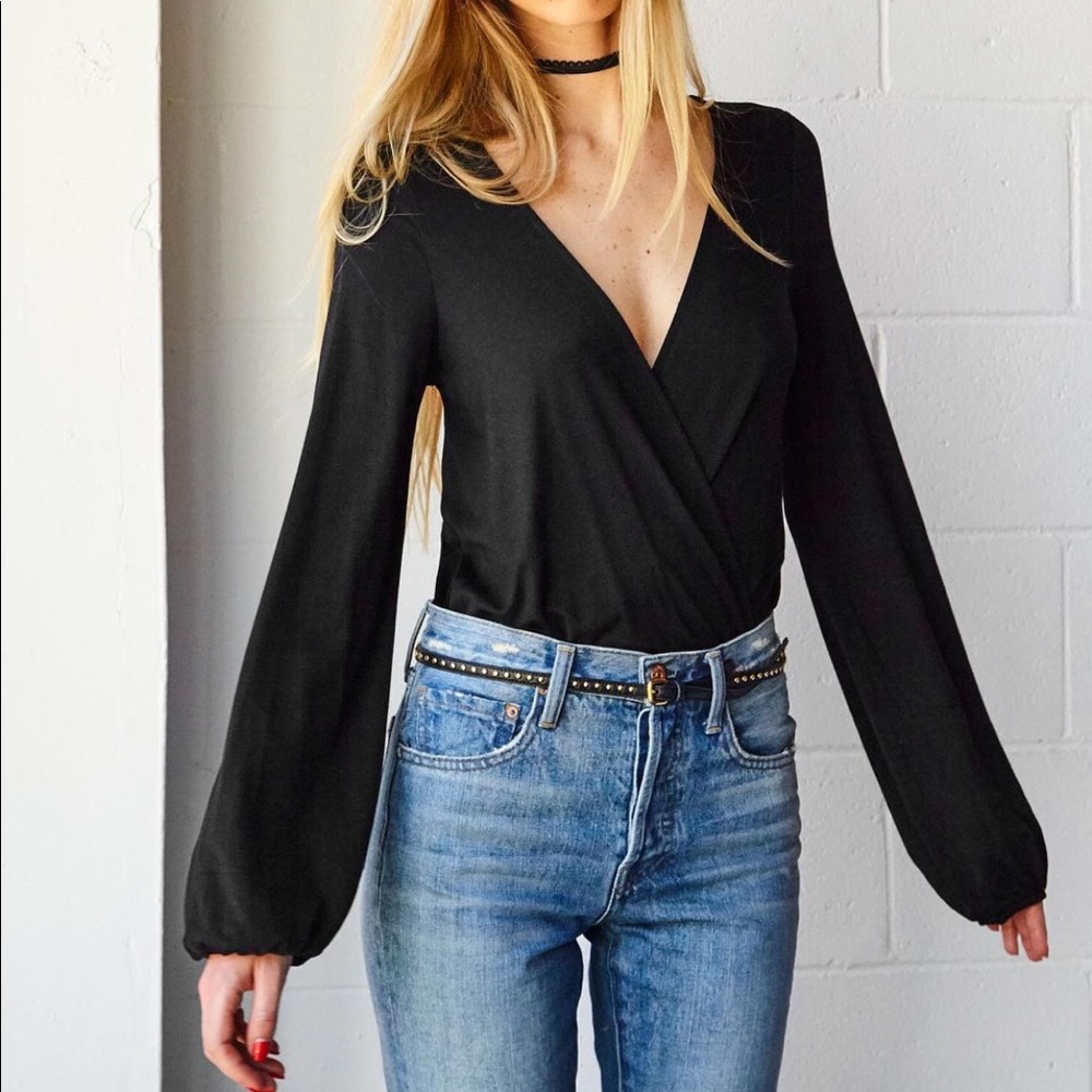 DEE ELLE Wrap Front Bodysuit